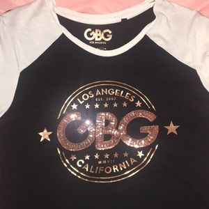 G by Guess Shirt Rose Gold Glitter